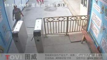 100萬像素-建筑工地門禁出入口高清視頻監控效果錄像演示